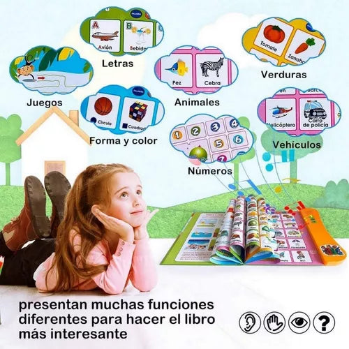Libro bilingüe educativo Book-E ®
