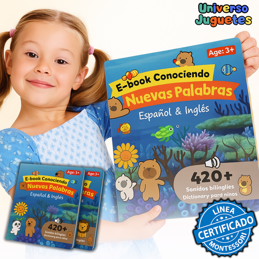 Libro bilingüe educativo E-Book™ +420 palabras